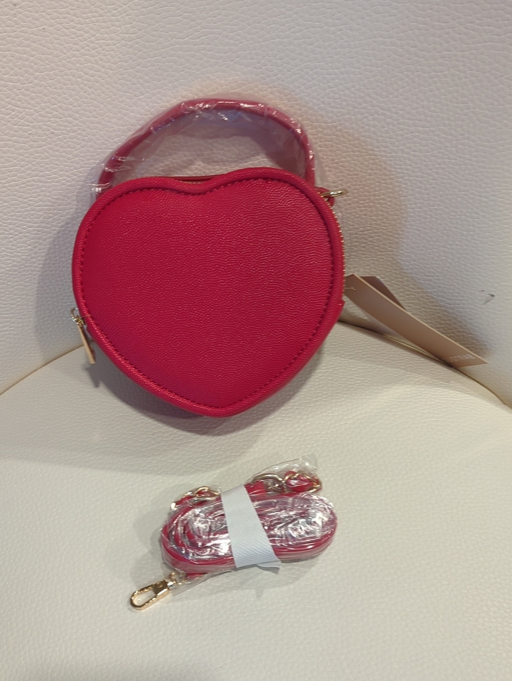 JustFab Heart-Shaped Mini Handbag - Red
